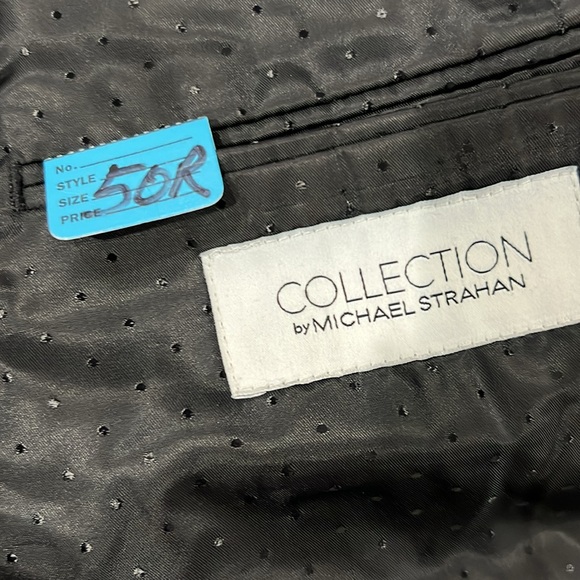 Men’s Collection by Michael Strahan Black Suit Jacket Size 50R, Pre-Owned - Picture 6 of 8